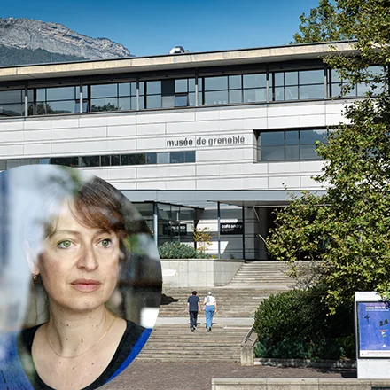 Photo d'Hélène Gaudy au musée de grenoble