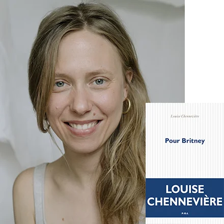 Portrait de Louise Chennevière et son livre Pour Britney