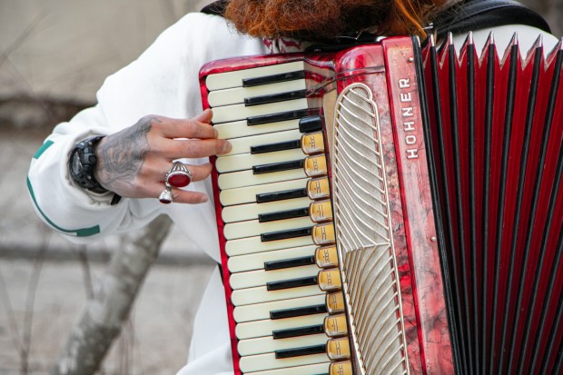 Photographie d'un accordéon