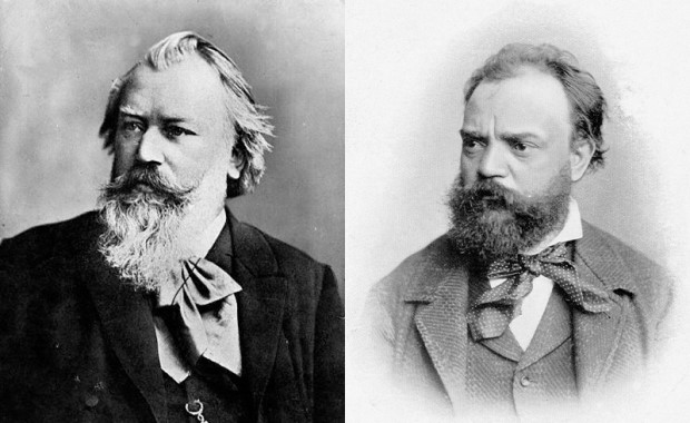 Portraits de Johannes Brahms et Antonín Dvořák